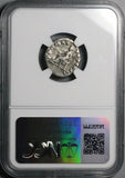 75 NGC VG Vespasian Denarius Roman Empire Pax Temple Peace Dedication (26040301C)