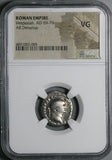 75 NGC VG Vespasian Denarius Roman Empire Pax Temple Peace Dedication (26040301C)