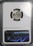 77 NGC Ch VF Vespasian Denarius Roman Empire Sow Rome Foundation Myth (26080101C)