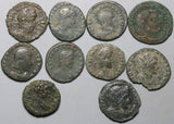 200s 300s Roman Empire Ten AE3 Double Denarius Authentic Ancients (24122002R)