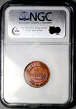 1915 NGC MS 64 RB Russia 1 Kopek Nicholas II Czar Petrograd Coin (26091603C)