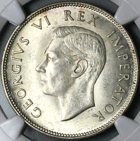 1942 NGC MS 63 South Africa 2.5 Shillings George VI Silver Coin (24082604C)