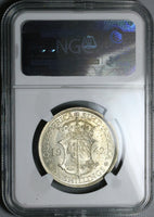 1942 NGC MS 63 South Africa 2.5 Shillings George VI Silver Coin (24082604C)