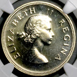 1959 NGC PF 65 South Africa 2.5 Shillings Elizabeth II GEM Proof Silver 900 Minted Coin (26092802C)