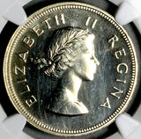 1959 NGC PF 65 South Africa 2.5 Shillings Elizabeth II GEM Proof Silver 900 Minted Coin (26092802C)