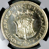 1959 NGC PF 65 South Africa 2.5 Shillings Elizabeth II GEM Proof Silver 900 Minted Coin (26092802C)