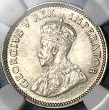 1930 NGC MS 62 South Africa 6 Pence George V Protea Flower SIlver Coin (25062901C)