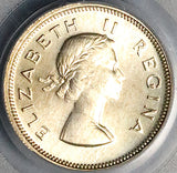 1953 PCGS PR 67 South Africa 6 Pence Gem Proof Protea Flower Coin (23060102C)