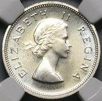 1954 NGC PF 67 South Africa 6 Pence Gem Proof Protea Flower Coin (23060101C)