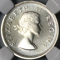 1954 NGC PF 67 South Africa 6 Pence Gem Proof Protea Flower Coin (23060101C)