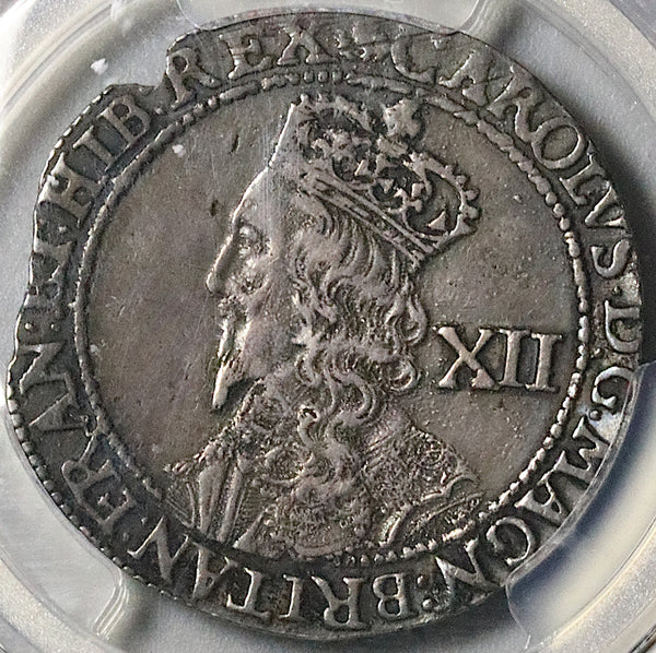 1637 PCGS XF 45 Scotland Charles I 12 Shillings Silver Coin POP 1/0 (25070301C)