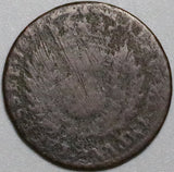 1691 Scotland Bodle 2 Pence William Mary Turner Thistle Copper Coin (24060701R)