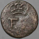1810 Santo Domingo Dominican Republic 1/4 Real Ferdinand VII Spain Colony Copper Coin (23123109R)