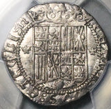 1474 PCGS XF Spain Ferdinand Isabella 1 Real Columbus Granada Mint Hammered Silver Coin (25121002C)