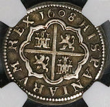 1608-C NGC AU 55 Spain 1 Real Seville Philip III Segovia Silver Coin POP 1/0 (23043002C)