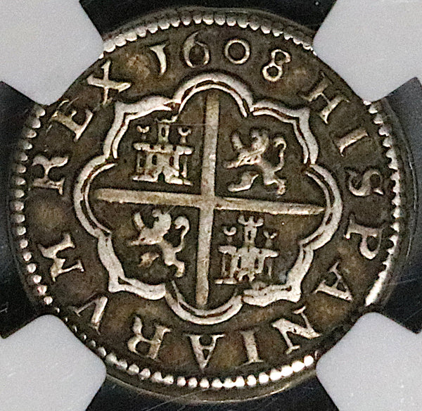 1608-C NGC AU 55 Spain 1 Real Seville Philip III Segovia Silver Coin POP 1/0 (23043002C)