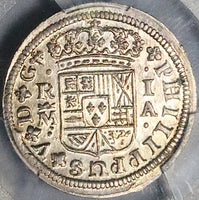 1726-M PCGS MS 64 Spain 1 Real Philip V Madrid Mint Silver Coin POP 1/1 (24092903C)