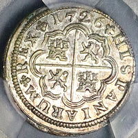 1726-M PCGS MS 64 Spain 1 Real Philip V Madrid Mint Silver Coin POP 1/1 (24092903C)