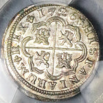 1726-M PCGS MS 64 Spain 1 Real Philip V Madrid Mint Silver Coin POP 1/1 (24092903C)