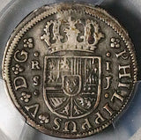 1726/5-S PCGS VF 30 Spain 1 Real Philip V Seville Colonial Silver Coin POP 1/0 (25060102C)