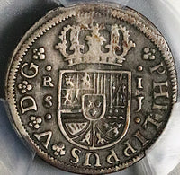 1726/5-S PCGS VF 30 Spain 1 Real Philip V Seville Colonial Silver Coin POP 1/0 (25060102C)