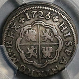 1726/5-S PCGS VF 30 Spain 1 Real Philip V Seville Colonial Silver Coin POP 1/0 (25060102C)