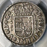 1738-S PCGS AU 50 Spain 1 Real Philip V Silver Seville Coin POP 1/0 (23051202C)