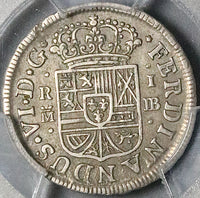 1756-M PCGS AU 50 Spain 1 Real Ferdinand VI Madrid Silver Coin POP 1/0 (23051203C)