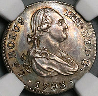 1793 NGC AU 58 Spain 1 Real Charles IIII Seville Silver Coin POP 1/1 (23102401C)