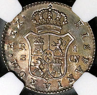 1793 NGC AU 58 Spain 1 Real Charles IIII Seville Silver Coin POP 1/1 (23102401C)