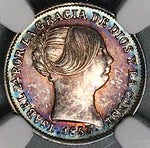 1853 NGC MS 61 Spain 1 Real Isabel II Seville Silver Coin POP 1/3 (23061902D)