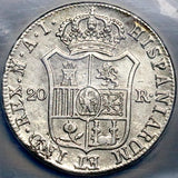 1809-M NGC VF Napoleon Spain 20 Reales Eagle Madrid Mint Coin (26050104C)
