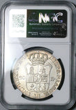 1810-M NGC AU 55 Napoleon Spain 20 Reales Scarce Small Eagle Madrid Mint Silver Coin (25032602C)