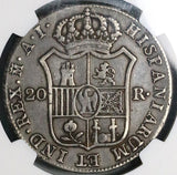 1810-M NGC VF Napoleon Spain 20 Reales Large Eagle Madrid Mint Coin (26011301C)