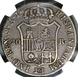 1810-M NGC VF Napoleon Spain 20 Reales Large Eagle Madrid Mint Coin (26011301C)