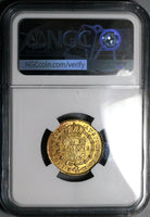 1777 NGC AU 58 Spain 2 Escudos Charles III Madrid Gold Coin POP 1/2 (23060901C)