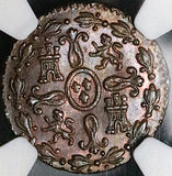 1833 NGC MS 64 Spain 2 Maravedis Segovia Mint Ferdinand VII Coin Pop 1/1 (24111001C)