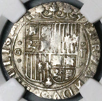 1497 NGC MS 63 Spain Ferdinand V Isabel I 2 Reales Granada Columbus Silver Coin POP 2/1 (25031902C)