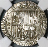 1497 NGC MS 63 Spain Ferdinand V Isabel I 2 Reales Granada Columbus Silver Coin POP 2/1 (25031902C)