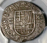 1600/599-G PCGS VF 35 Spain 2 Reales Philip III Cob Rare Overdate Granada Mint Silver Coin POP 1/0 (26061402C)