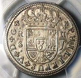 1722-S PCGS AU Spain 2 Reales Philip V Seville Mint Colonial Silver Coin (25040606D)