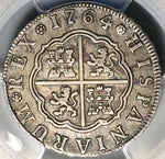 1764-M PCGS XF 45 Spain 2 Reales Madrid Charles III Silver Coin POP 1/1 (25100702C)