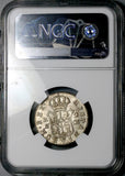 1806-S NGC AU 58 Spain 2 Reales Charles IV Seville Mint Silver Coin (26052603C)