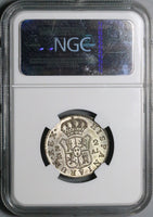 1808-M NGC MS 63 Spain 2 Reales Charles IV Madrid Silver Coin POP 2/3 (23060104C)