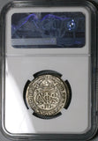 1712 NGC AU 53 Spain 2 Reales Carlos III Silver Barcelona Austria Pretender Coin (23072003C)