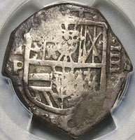 1628-To PCGS VF Spain 4 Reales Philip IV Cob Full Date Toledo Mint Silver Coin (25050302C)