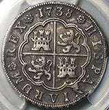 1738-M PCGS XF 45 Spain 4 Reales Madrid Mint Philip V Silver Coin POP 1/0 (26061202C)