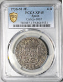 1738-M PCGS XF 45 Spain 4 Reales Madrid Mint Philip V Silver Coin POP 1/0 (26061202C)