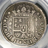 1761-S PCGS VF 30 Spain 4 Reales Seville Mint Charles III Silver Coin (26042602C)