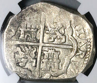 1650 NGC AU 58 Spain 8 Reales Madrid Mint Philip IV Cob Silver Coin POP 1/1 (24112001D)